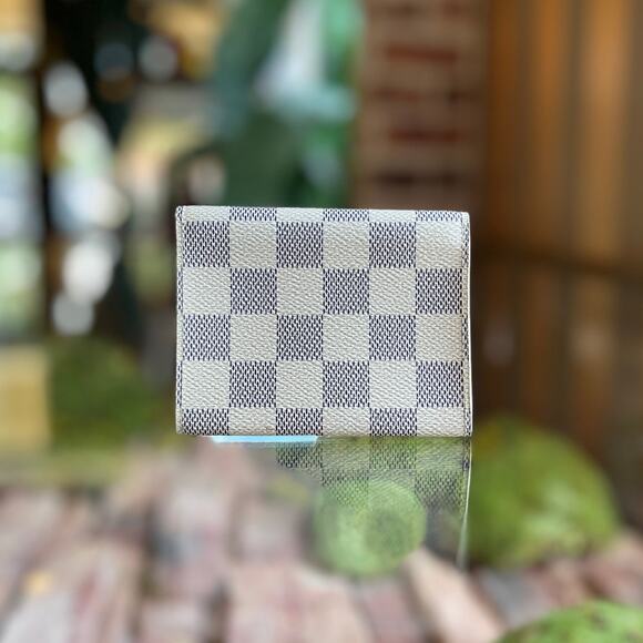 Louis Vuitton Handbags - LOUIS VUITTON Damier Azur Canvas Card Holder Wallet DIA304